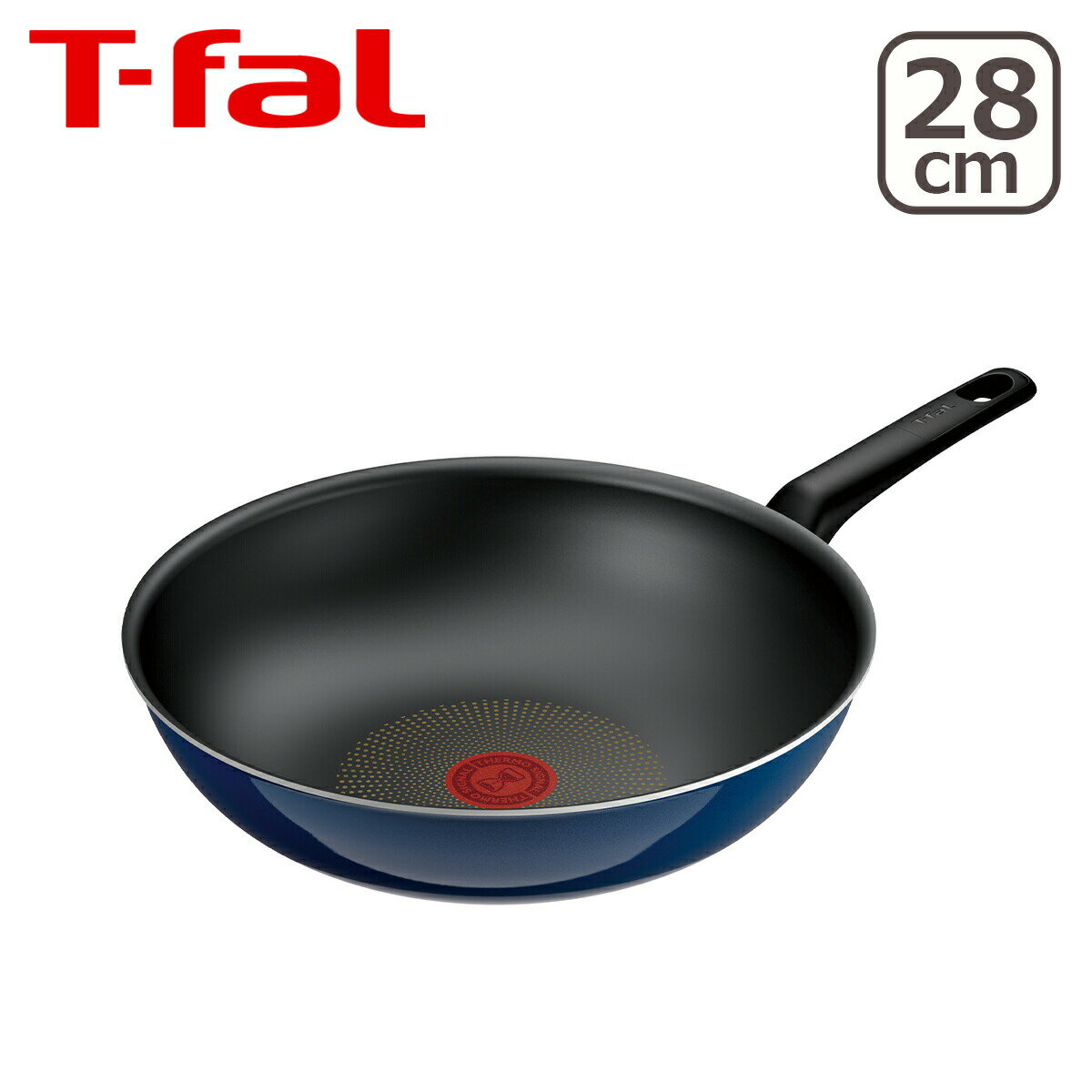 Rakuten - 【クーポン4種あり】ティファール ロイヤルブルー・インテンス ウォックパン 28cm D53319 ガス ガス火専用 直火 T-fal 取っ手付き