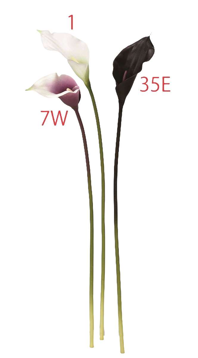 asca アスカ カラーリリィ パ－プルホワイト A-34080-007W 造花 アーティフィシャルフラワー 花材