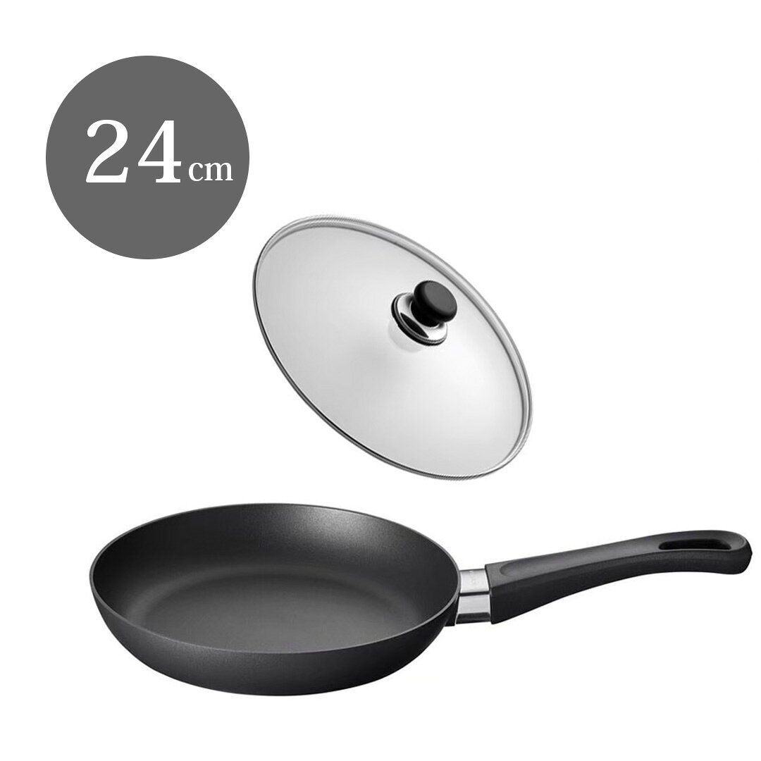Rakuten - ☆マラソン期間中ポイント10倍☆スキャンパン　フライパン　24001200　クラシック　24cm　ガラス蓋付き　22600541　SCANPAN