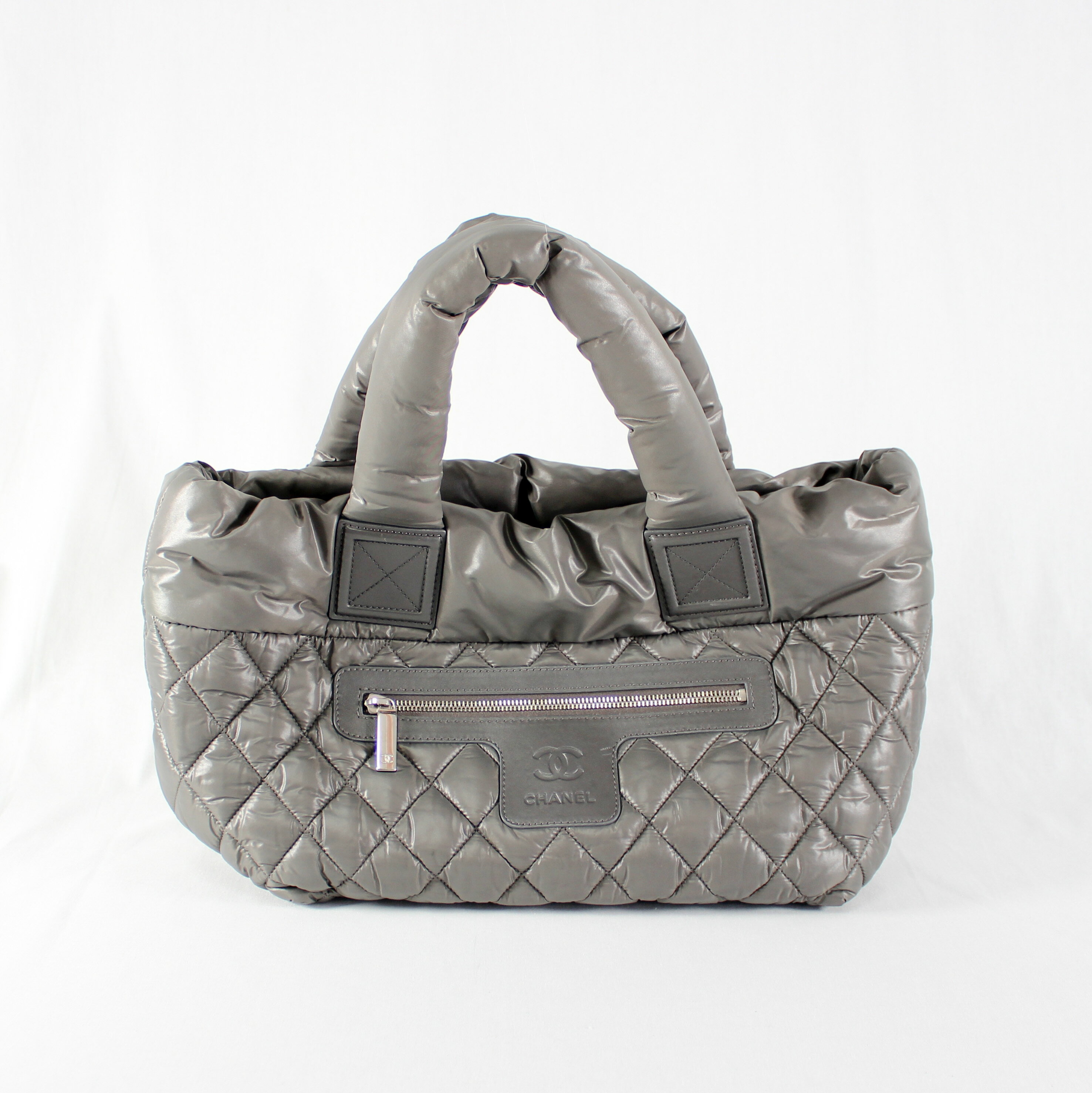 Rakuten - 【中古】 CHANEL シャネル コココクーン トートバッグ レディース ハンドバッグ グレー 13番台 美品
