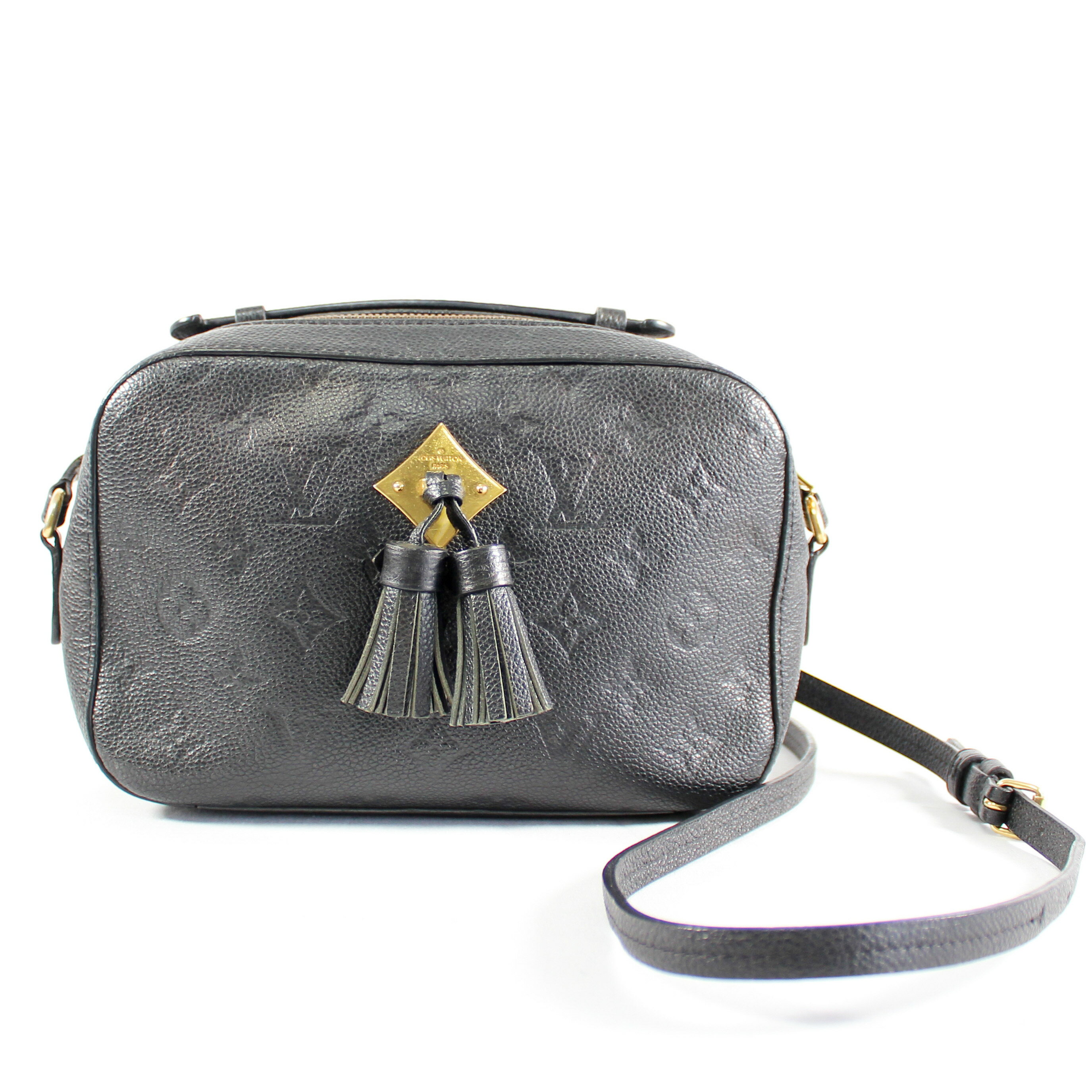 Rakuten - 【中古】 Louis Vuitton ルイヴィトン サントンジュ モノグラム アンプラント ショルダーバッグ レディース ブラック バッグ M44593 美品