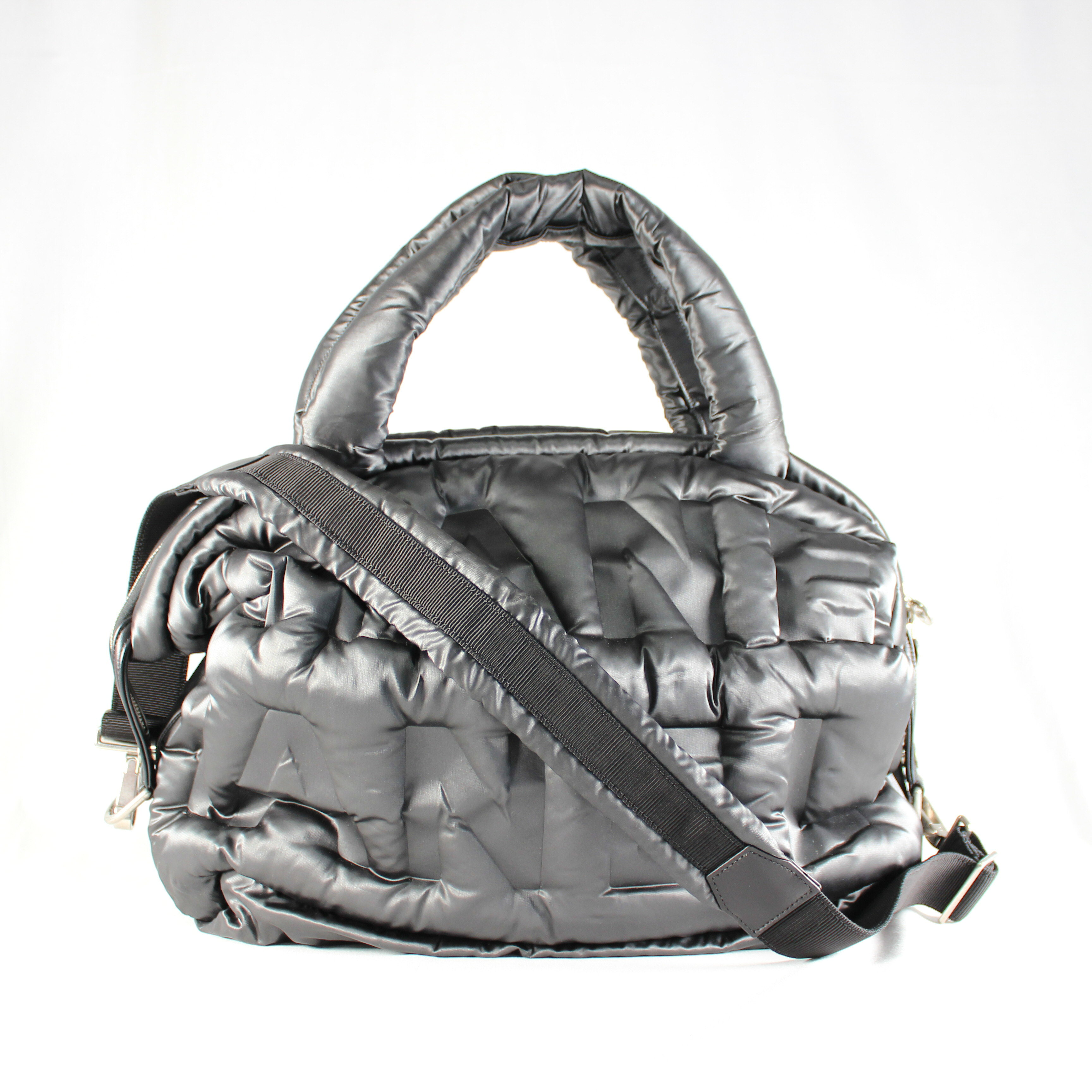 CHANEL - 【中古】CHANEL シャネル ボストンバッグ ココネージュ ロゴ 肩掛け ショルダーバッグ 2WAY ナイロン ブラック 良品