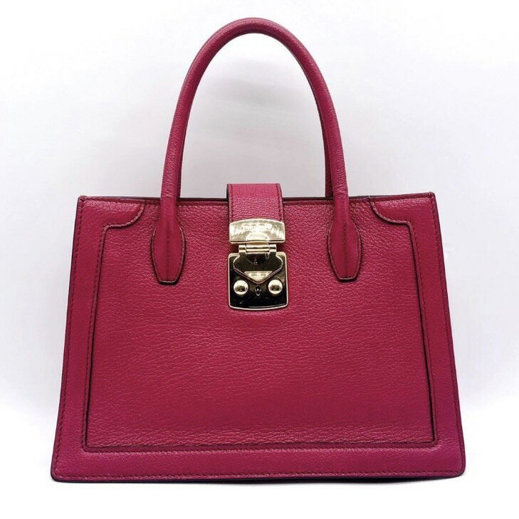 【中古】 MIUMIU ミュウミュウ ハンドバッグ バッグ レディース マドラスピンク ブランドバッグ レザー ピンク系(4.0)