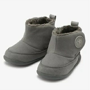 【SALE】【CONVERSE】MINI BOOTS CHARCOAL コンバース ミニブーツ チャコール キッズ ベビー ファー 裏起毛 履きやすい 暖かい ボア 出産祝い プレゼント