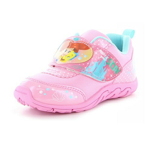 【moonstar】DN C1312 PINK ムーンスター ピンク ディズニー Disney リトルマーメイド アリエル 抗菌防臭 女の子 子供靴 スニーカー ベルクロ ローカットプリンセスのサムネイル