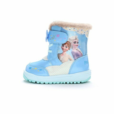 【SALE】【moonstar】DN WC044E SAX サックス ディズニー アナと雪の女王 エルサ ムーンスター 子供靴 キッズ ウィンター ブーツ 長靴 ベビー ウィンター 雨雪 通園 キッズ 防水 ボア 2
