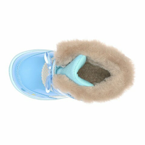 【SALE】【moonstar】DN WC044E SAX サックス ディズニー アナと雪の女王 エルサ ムーンスター 子供靴 キッズ ウィンター ブーツ 長靴 ベビー ウィンター 雨雪 通園 キッズ 防水 ボア 3