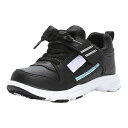 【SALE】【moonstar】LUVRUSH LV 1136 BLACK ブラック ムーンスター ラブラッシュ 子供靴 キッズ スニーカー スーパースター 抗...