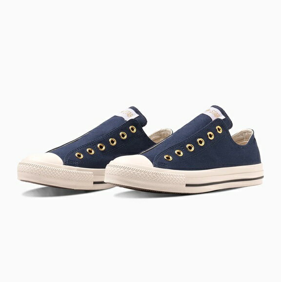 ALL STAR SLIP 3 OX 1SE037 NAVY オールスター スリップ 3 OX ネイビー ゴールドハトメ 紐なし キャンバス シューズ 大人靴 ローカット