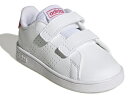 【SALE】【adidas】GW6501 Adidas Advancourt CF I WHITE/PINK アディダス アドバンコート ホワイト ピンク キッズ ベビー スニーカー 3本ライン 白(4)