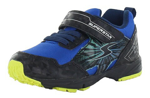 【SALE】【moonstar】SUPERSTAR SS K1165 BLACK ブラック ムーンスター スーパースター 子供靴 キッズ シューズ 抗菌防臭 耐摩耗ラバー 軽量 スニーカー 黒色 LED 光る靴