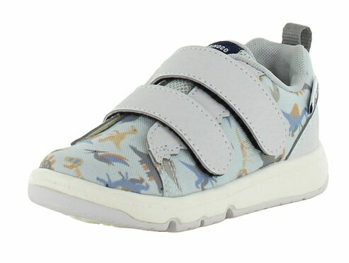 【moonstar】CARROT CR C2369 GRAY グレイ ムーンスター キャロット 子供靴 キッズ スニーカー 抗菌防臭 男の子 恐竜 グレー
