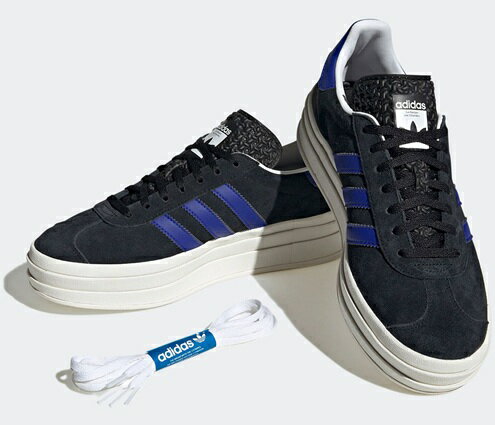 【adidas】HQ4408 adidas GAZELLE BOLD W BLACK アディダス ガゼルボールド ブラック レディース スニーカー 厚底 ローカット シューズ 大人靴