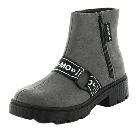 訳あり大特価【返品交換不可】【箱無し】【moonstar】NM J046 TAUPE ムーンスター ニーモ Ni-mo トープ ショートブーツ スエード 子供靴...