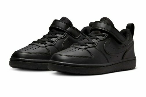 【NIKE】DV5457-002 COURT BOROUGH LOW RECRAFT BLACK ナイキ コート ボロー リクラフト ブラック 運動靴 キッズ ...