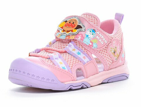 【MoonStar】AP C182 PINK アンパンマン 子供靴 キッズ サンダル ピンク サマーシューズ ムーンスター ドキンちゃん コキンちゃん チーズ 男の子 女の子 甲バンド サンダル