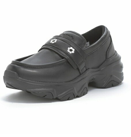 Rakuten - 【moonstar】NM J140 BLACK CHUNKY LOAFER ムーンスター ブラック　ニーモ Ni-mo 子供靴 抗菌防臭 キッズ ジュニア スニーカー シューズ 　ローファー 女の子 ＃足元キラかわメイク
