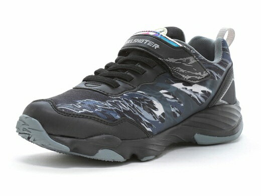 【moonstar】SKLSHOTER SK 0070 BLACK シップウ ムーンスター スキルシューター ブラック 子供靴 キッズ ジュニア スニーカー風スキル 抗菌防臭 運動会 男の子