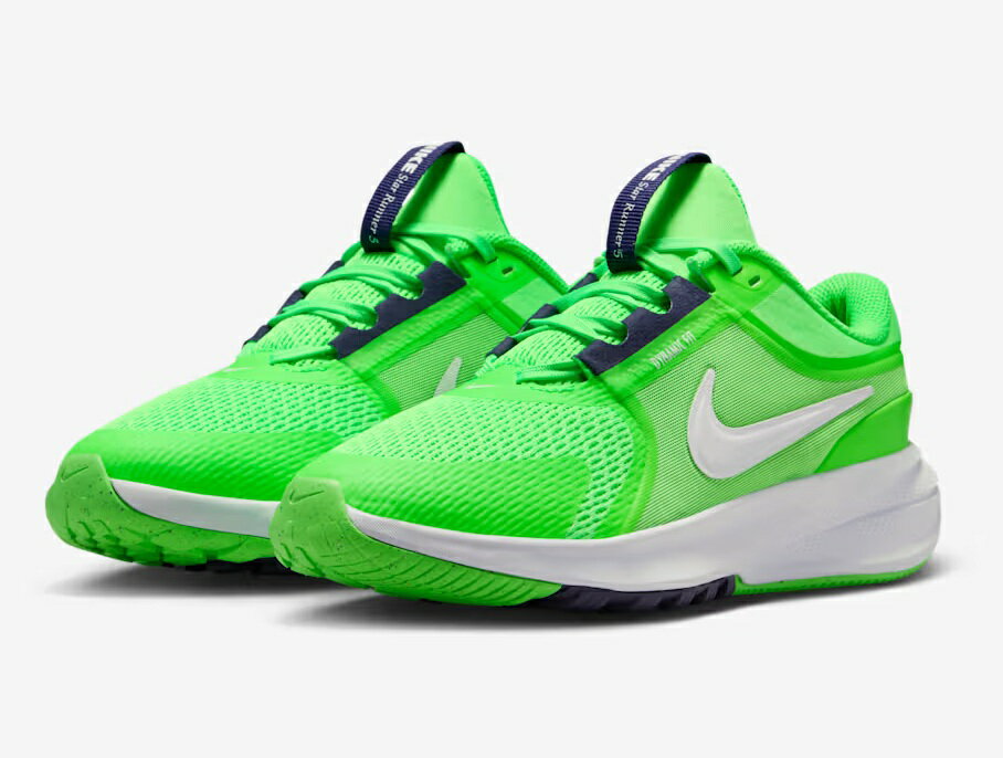 Rakuten - 【NIKE】HF7004-300 Star Runner 5 GS GREEN STRIKE/WHITE ナイキ スター ランナー グリーンストライク/ホワイト ランニングシューズ 運動靴 キッズ　ジュニア　スニーカー