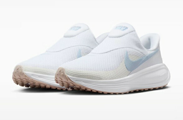 Rakuten - 【SALE】【NIKE】HQ2415-102 Ws Revolution 8 EASYON WHITE/BLUE ナイキ レボリューション イージー オン スリッポン ホワイト/ブルー 大人靴 レディースシューズ スニーカー