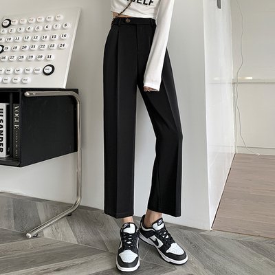 Nylon, Rayon, Polyester - ボトムス パンツ ストレートパンツ アンクルパンツ ワンプリーツ かわいい 大人可愛い きれいめ シンプル カジュアル 上品 おしゃれ かっこいい 大人女子 こなれ感 個性的 ラフ ルーズ 主役級 存在感 キュート ナチュラル ベーシック メンズライク クール フォーマル 無地