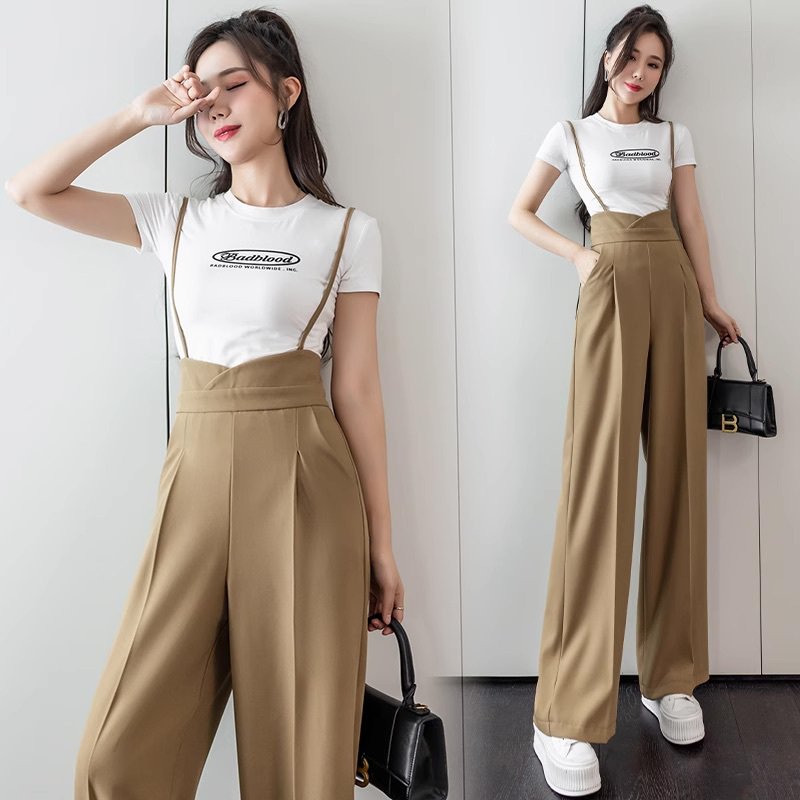 パンツ ボトムス サロペット レディース ロング ストレート フェミニン ストリート ハイウエスト かわいい 大人可愛い きれいめ シンプル おしゃれ こなれ感 ラフ ガーリー 抜け感 ラブリー キュート ベーシック アクティブ ロマンティック 無地 春 夏 秋 デート お出かけ