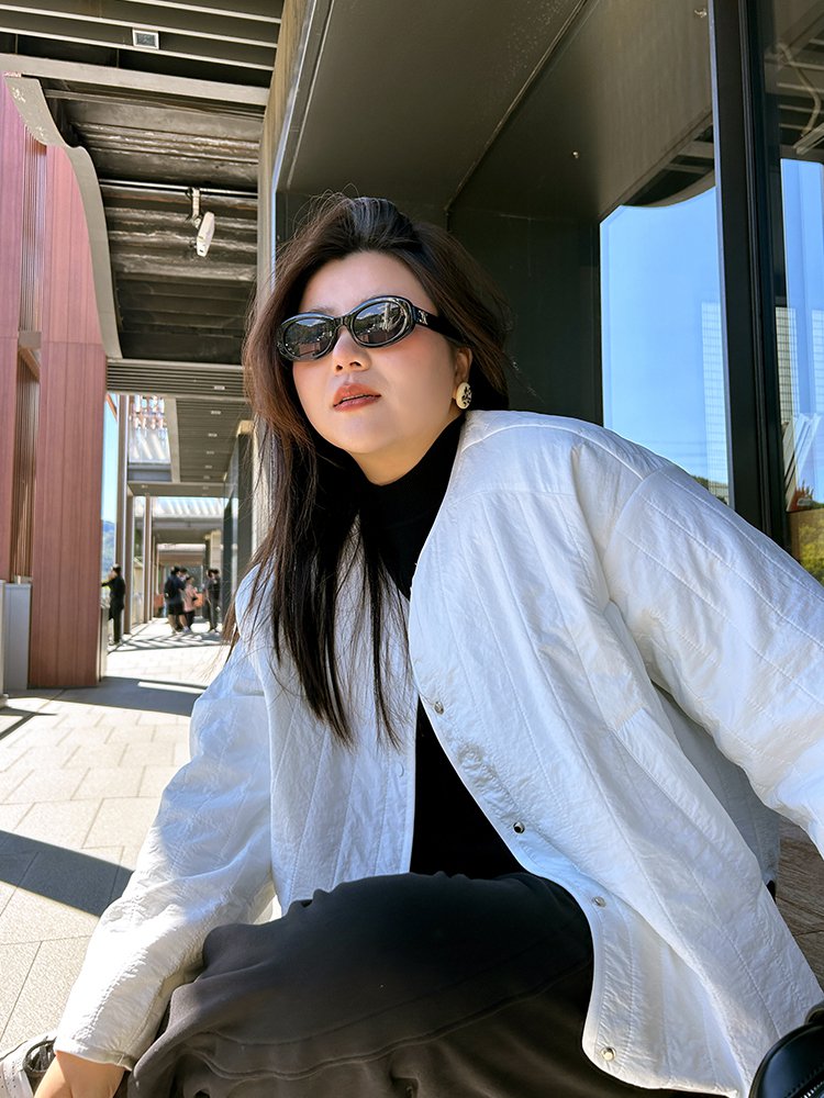 レディースジャケットコートキルティ...