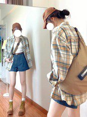 レディーストップスシャツ前開き長袖...