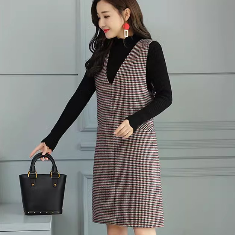 スカート レディース ジャンパースカート ミニスカート ミニ 膝上 袖なし Vネック 襟なし ストレート ポケット かわいい 大人可愛い きれいめ シンプル カジュアル 上品 おしゃれ レトロ アジアン こなれ感 ラフ 個性的 エレガント 主役級 存在感 とろみ感 抜け感 ラブリー