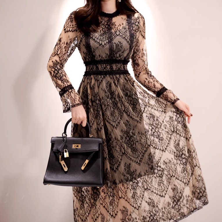 チャイナドレス レディース 春夏 真絲 桑蚕丝 ロング丈 スリム 中国風 改良旗袍 立襟 斜め襟 三分袖 スリット入り 古典柄 紫 パープル S M L XL XXL XXXL