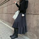 ボトムス スカート ミディアム丈スカート アシンメトリー フレア ウエストゴム ロング丈 かわいい 大人可愛い きれいめ シンプル カジュアル 上品 おしゃれ かっこいい 大人女子 こなれ感 個性的 レトロ 主役級 存在感 キュート クール ナチュラル ベーシック クール 無地(4)