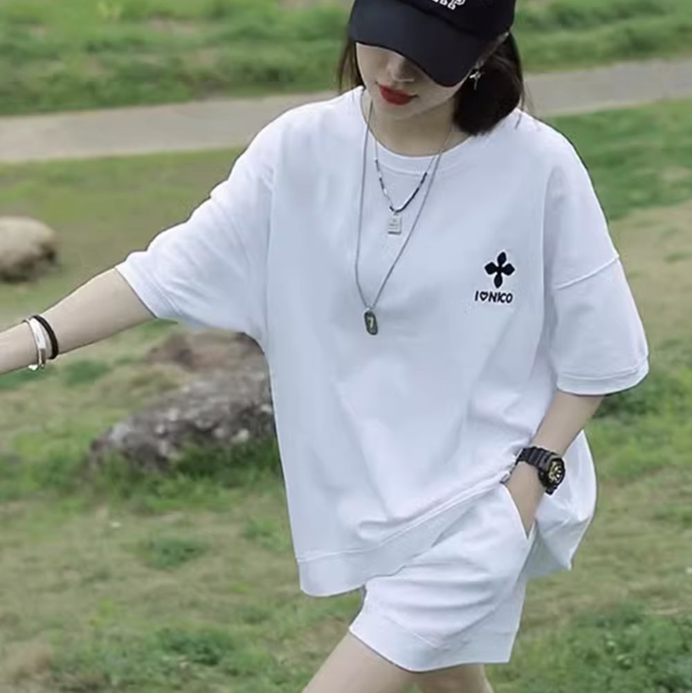 トップス ボトムス パンツ セットアップ レディース Tシャツ ショートパンツ 半袖 ラウンドネック 上下セット 2点セット ツーピース お得 かわいい 大人可愛い シンプル カジュアル おしゃれ こなれ感 ラフ メンズライク ボーイッシュ スポーティー ラブリー キュート