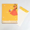 《中原淳一×cozyca products》レターセット・SOLEIL JUNIOR PATTERN 赤いワンピース