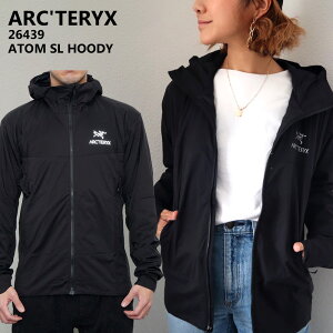 アークテリクス ナイロンジャケット 26439 BLACK ATOM SL HOODY アトムフーディ— アウター インサレーションフーディー メンズ ブラック ARC’TERYX