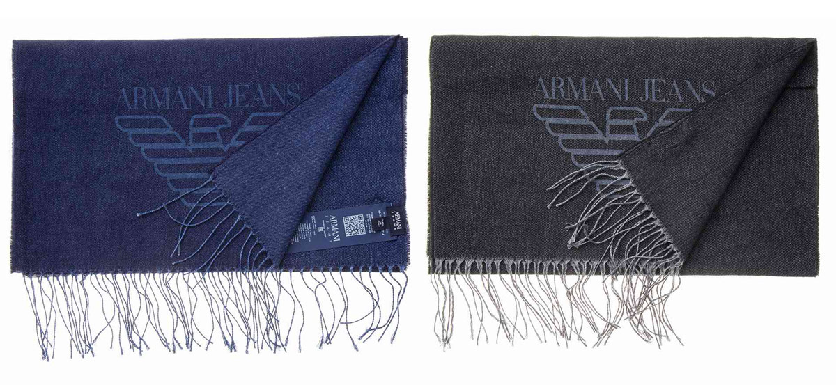アルマーニジーンズ マフラー 183×42cm 934102 CD714 メンズ ARMANI JEANS ストー...