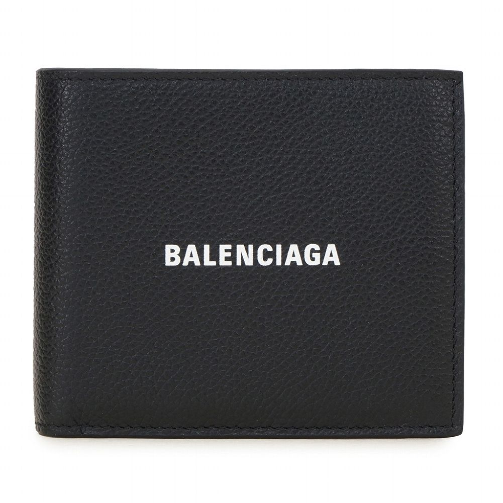 バレンシアガ 財布（メンズ） バレンシアガ 財布 594315 1IZI3 1090 二つ折り メンズ ブラック BALENCIAGA