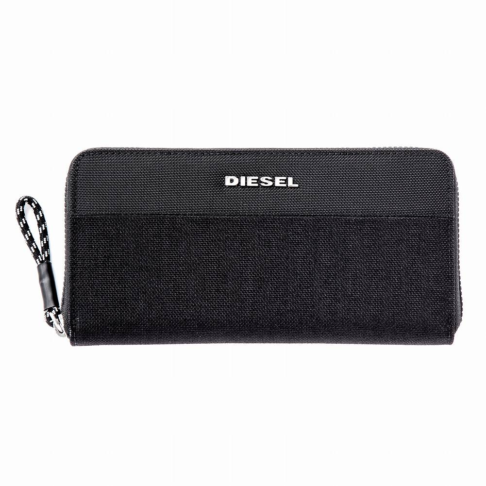 ディーゼル 長財布（メンズ） DIESEL 長財布 X07753 P2676 H1669 ラウンドファスナー メンズ ブラック ディーゼル