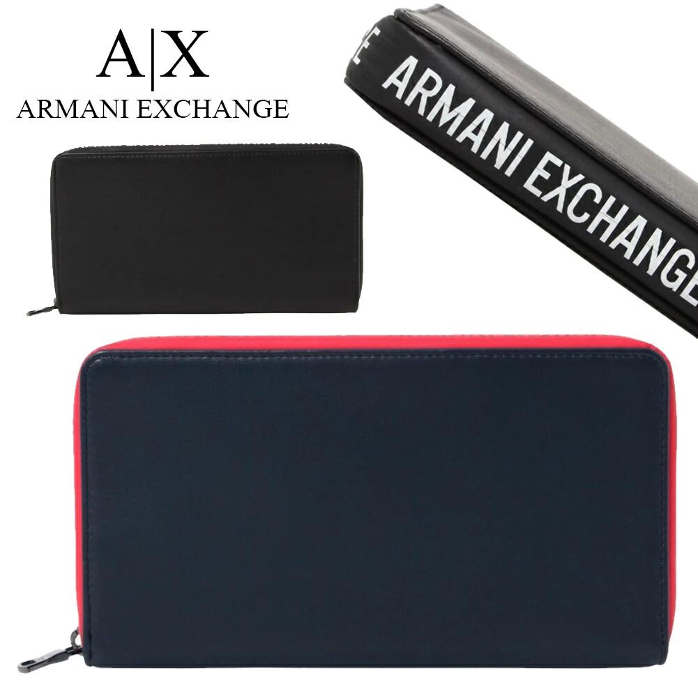 アルマーニエクスチェンジ ラウンドファスナー長財布 958055 1A808 メンズ ARMANI EXCHANGE