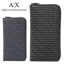 アルマーニエクスチェンジ ラウンドファスナー長財布 958055 CC230 メンズ ARMANI EXCHANGE