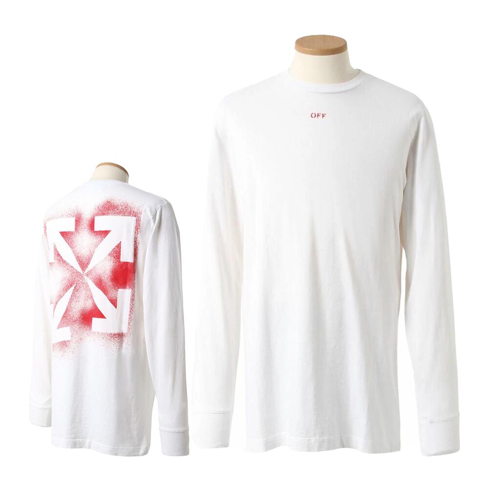 オフホワイト Tシャツ OMAB001E20JER0040125 長袖 ロンT メンズ OFF WHITE