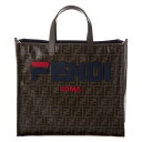 フェンディ トートバッグ 8BH357 A5N6 F155V TABACCO BLUE FENDI 大きめ A4対応 ブラウン