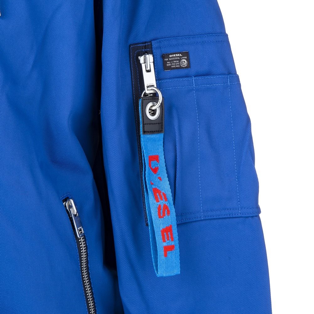 ディーゼル ジャケット 00SIJP 0KASP 85R ブルー/レッド メンズ DIESEL