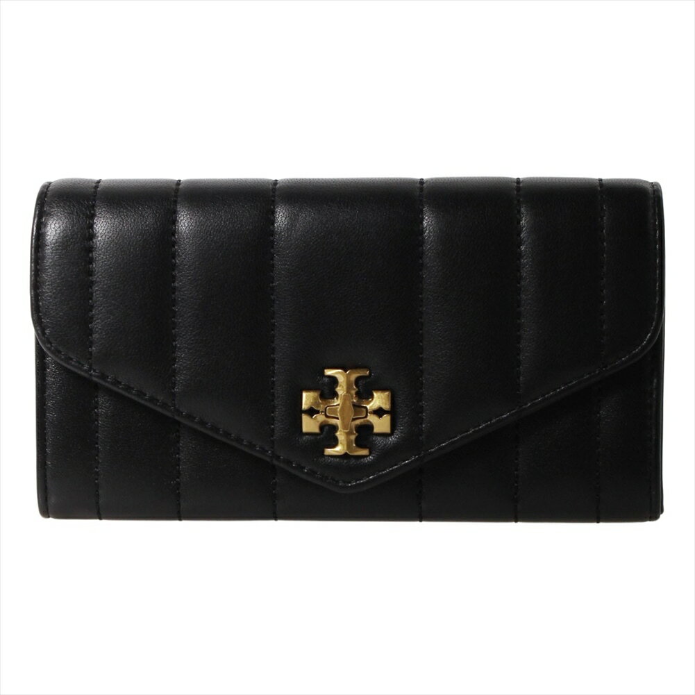 トリーバーチ 財布（レディース） トリーバーチ 長財布 84018 890 Black / Rolled Gold TORY BURCH