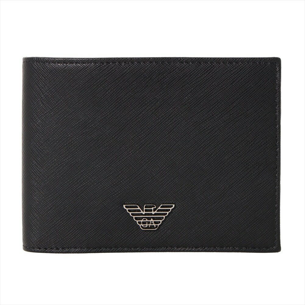 アルマーニ エンポリオアルマーニ 二つ折り財布 Y4R165 Y138E 81072 Black EMPORIO ARMANI