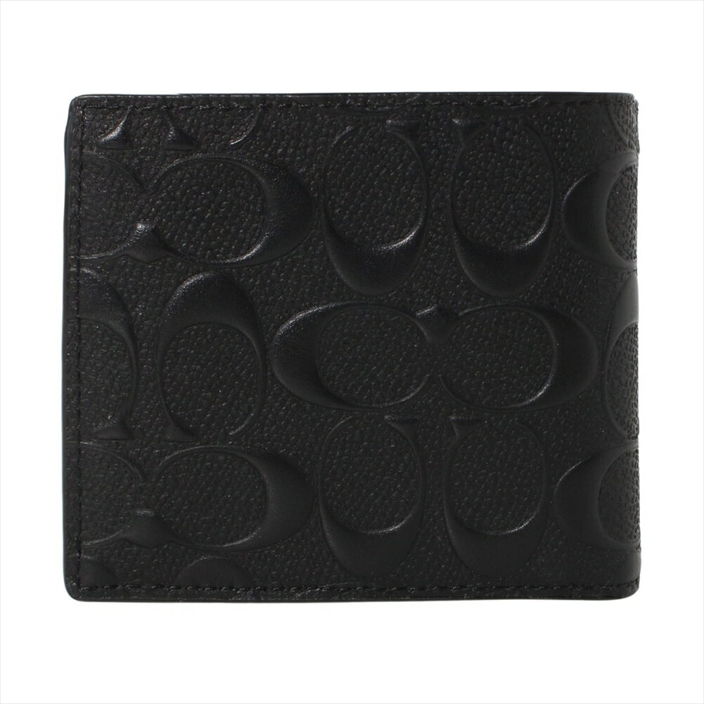 コーチアウトレット 二つ折り財布 CR459 BLK ブラック COACH OUTLET 財布 ウォレッ...