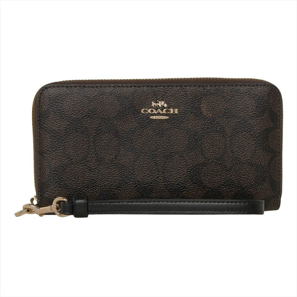 コーチアウトレット 長財布 CW778 COACH OUTLET 財布 メンズ レディース ラウンドファスナー ストラップ付