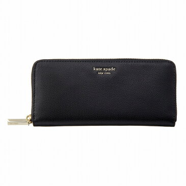 ケイトスペード 長財布 ラウンドファスナー SYLVIA SLIM CONTINENTAL WALLET シルビア PWRU7245 001 レディース BLACK ブラック kate spade new york 恋人 ご褒美