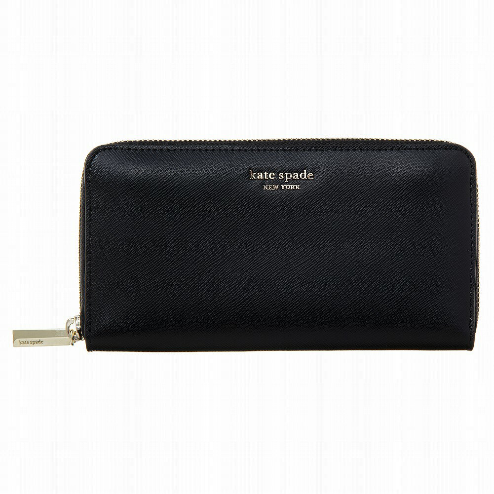 ケイトスペード 長財布 ラウンドファスナー SPENCER ZIP AROUND CONTINENTAL WALLET スペンサー PWRU7750 001 レディース BLACK ブラック kate spade new york 恋人 ご褒美