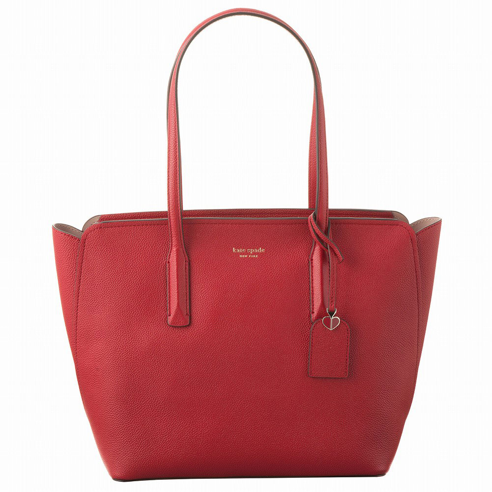 ケイトスペード トートバッグ レディース ケイトスペード トートバッグ MARGAUX MEDIUM TOTE マルゴー PXRUA229 611 レディース HOTCHILI レッド kate spade new york 恋人