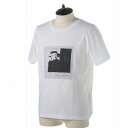 サンローラン Tシャツ ブランド 551370 YBBG2 8486 アート 半袖 クルーネック メンズ NATUREL-MULTICOLORE ホワイト YSL SAINT LAURENT